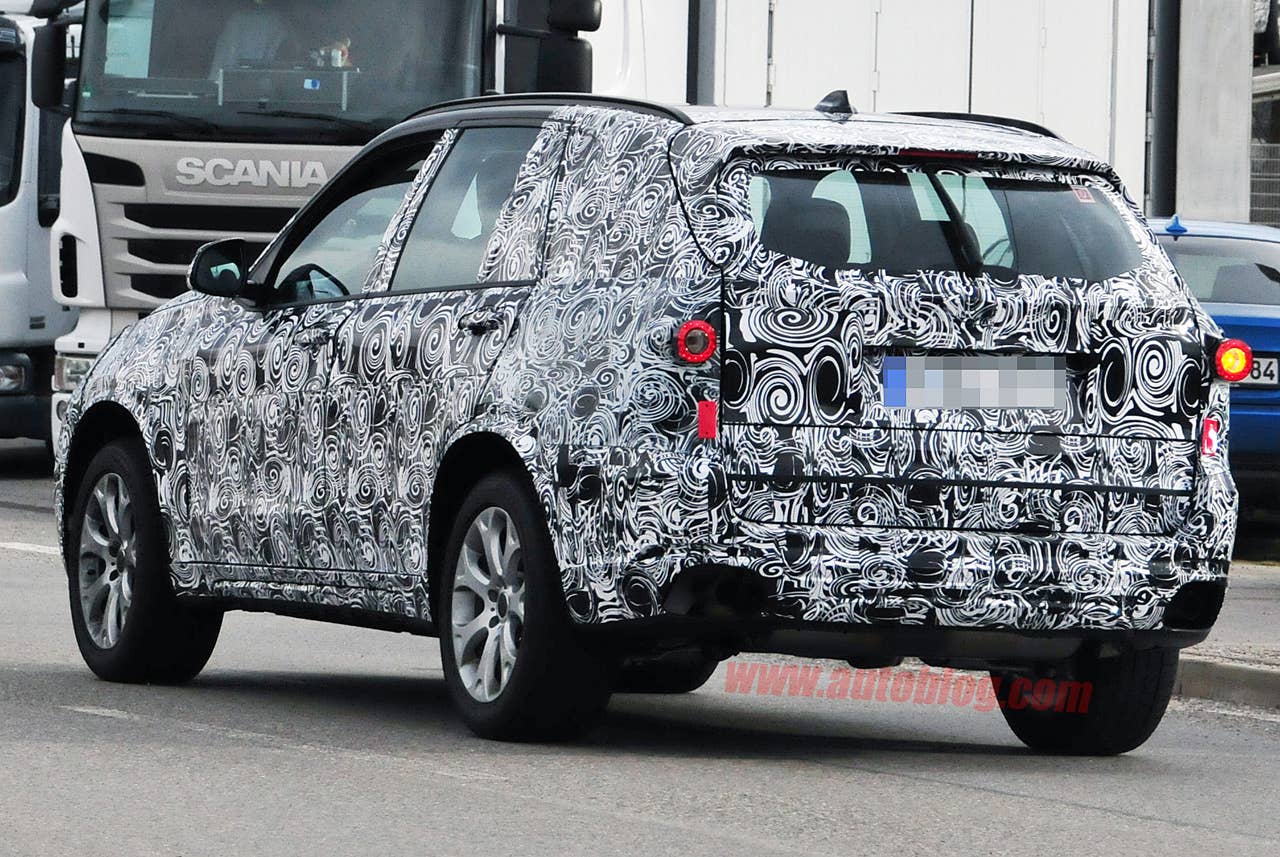 BMW X5 Spy Shots rear 3/4