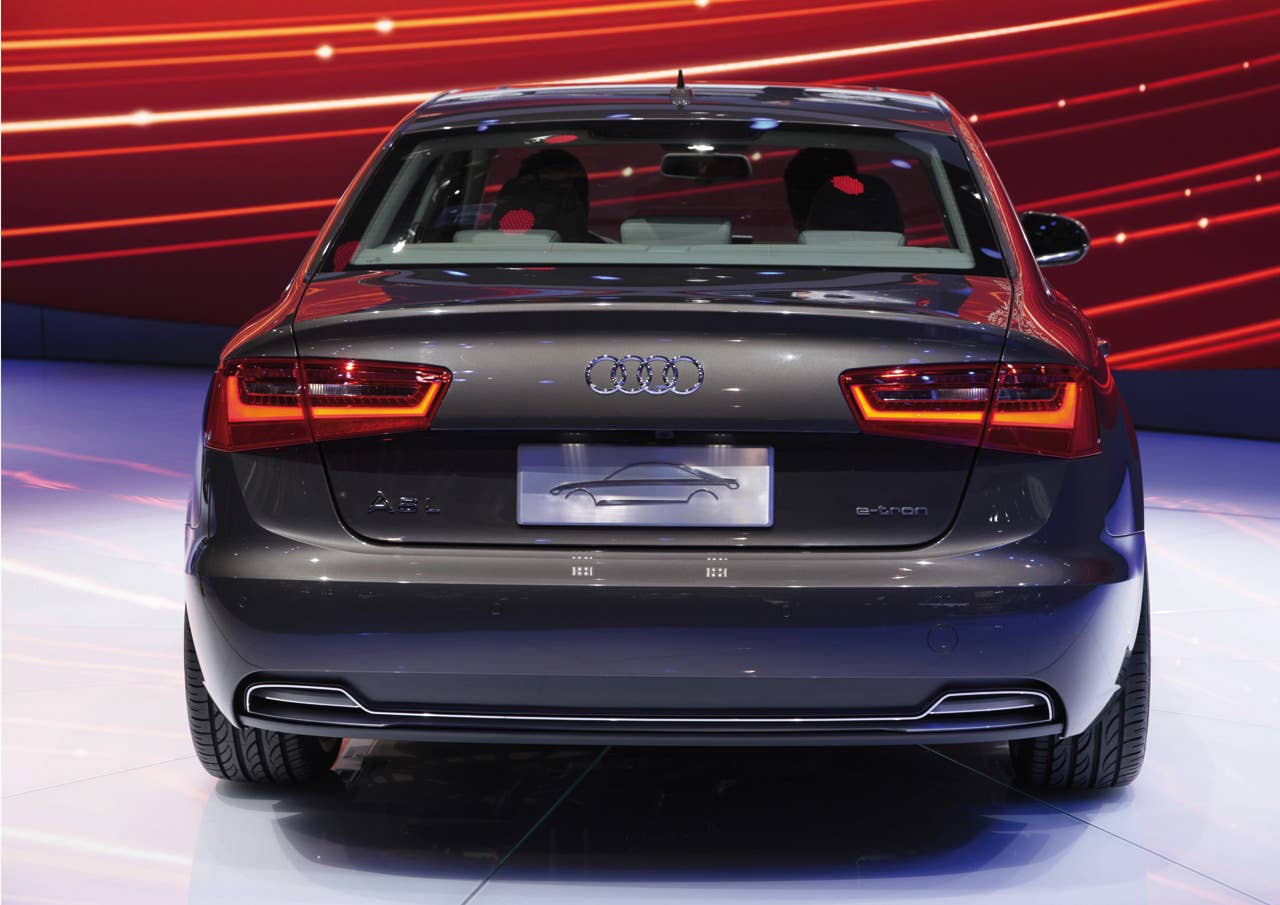 Audi A6 L e-tron at the 2012 Beijing Motor
