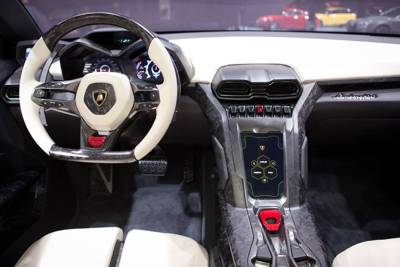 The new Lamborghini Urus at the Beijing Auto Show in Beijing, China, April 23, 2012.