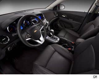 Cruze is offered in a few engine combinations: a 1.8 liter four cylinder engine producing 136 hp, 1.4 liter turbo-charged four cylinder and the Cruze Eco, which has the 1.4 liter Turbo engine in both manual and automatic transmission. But Chevy cut weight out of the normal Cruze, lowered the stance, added low-resistance tires and more carefully managed airflow so the car glides through the air easier. Highway mileage is 42 mpg, tops for a non-hybrid or diesel car. We have actually scored 48 mpg in testing.  The Eco costs $1,450 more than a similar non-Eco Cruze: $19,175 with destination charges for manual transmission, and $20,625, automatic.  Research the Chevrolet Cruze Chevrolet Cruze Photos & Information Chevrolet Cruze Specs Chevrolet Cruze Local Dealer Price Quote