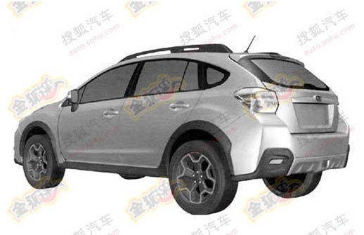 Subaru XV Patent Renderings