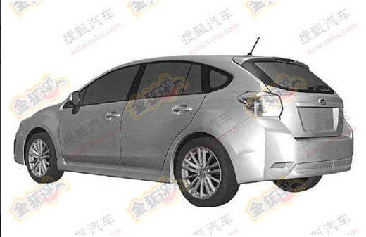 Subaru XV Patent Renderings