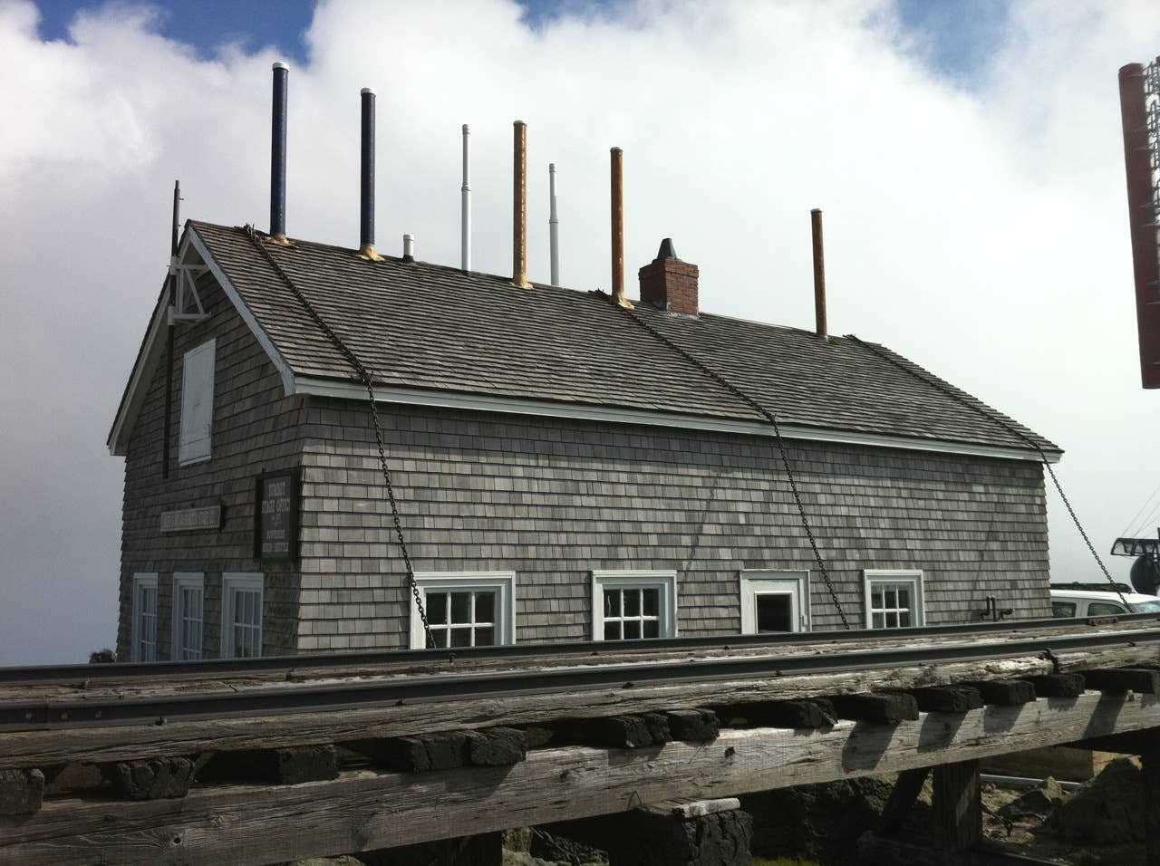 Old stage house at Mt. Washington summit