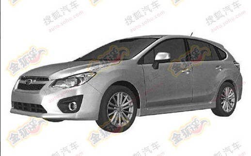 Subaru XV Patent Renderings