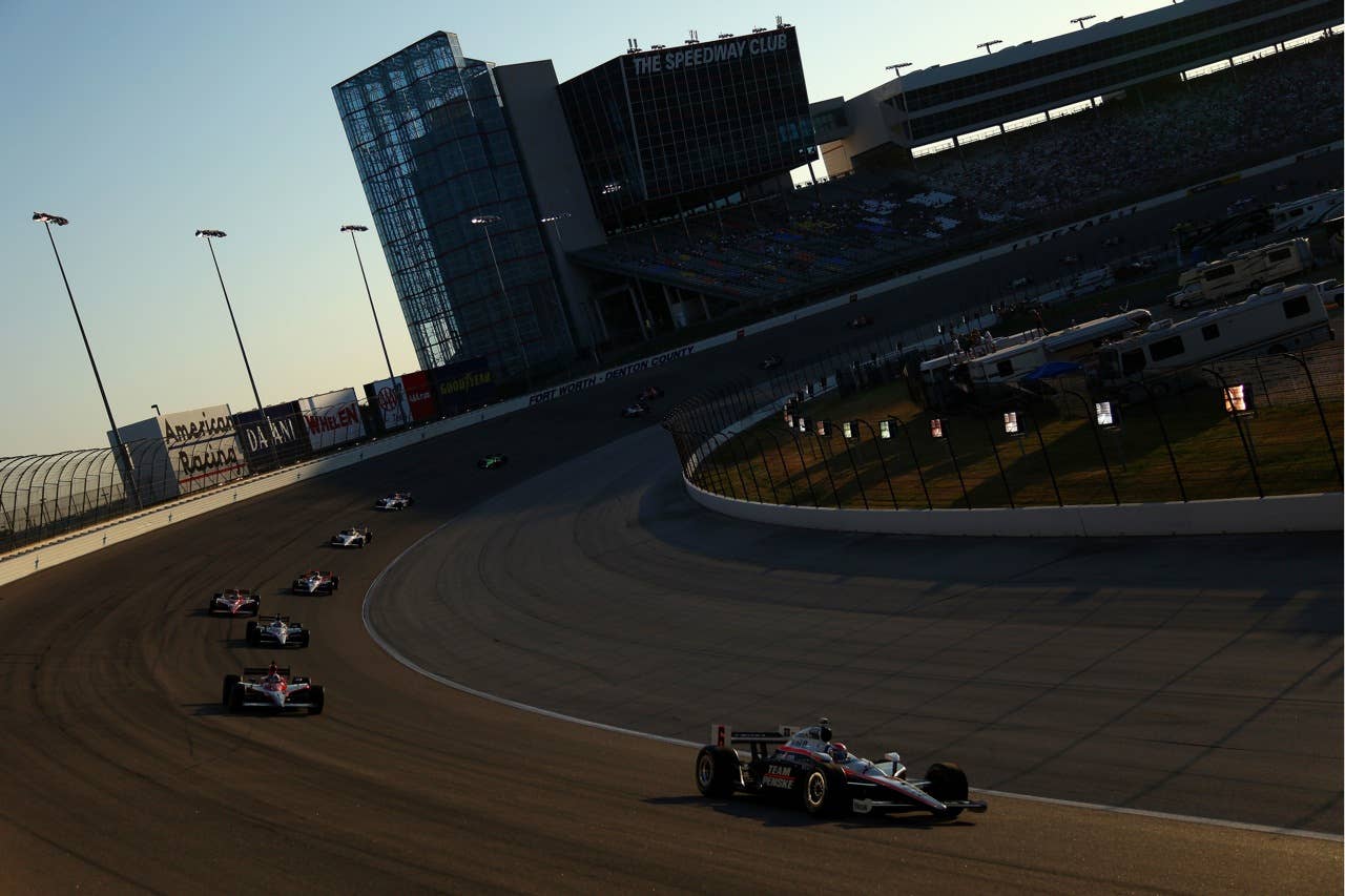 Briscoe leads during the IZOD IndyCar Series Firestone 550k at Texas Motor Speedway June 5, 2010 in Fort Worth, Texas.