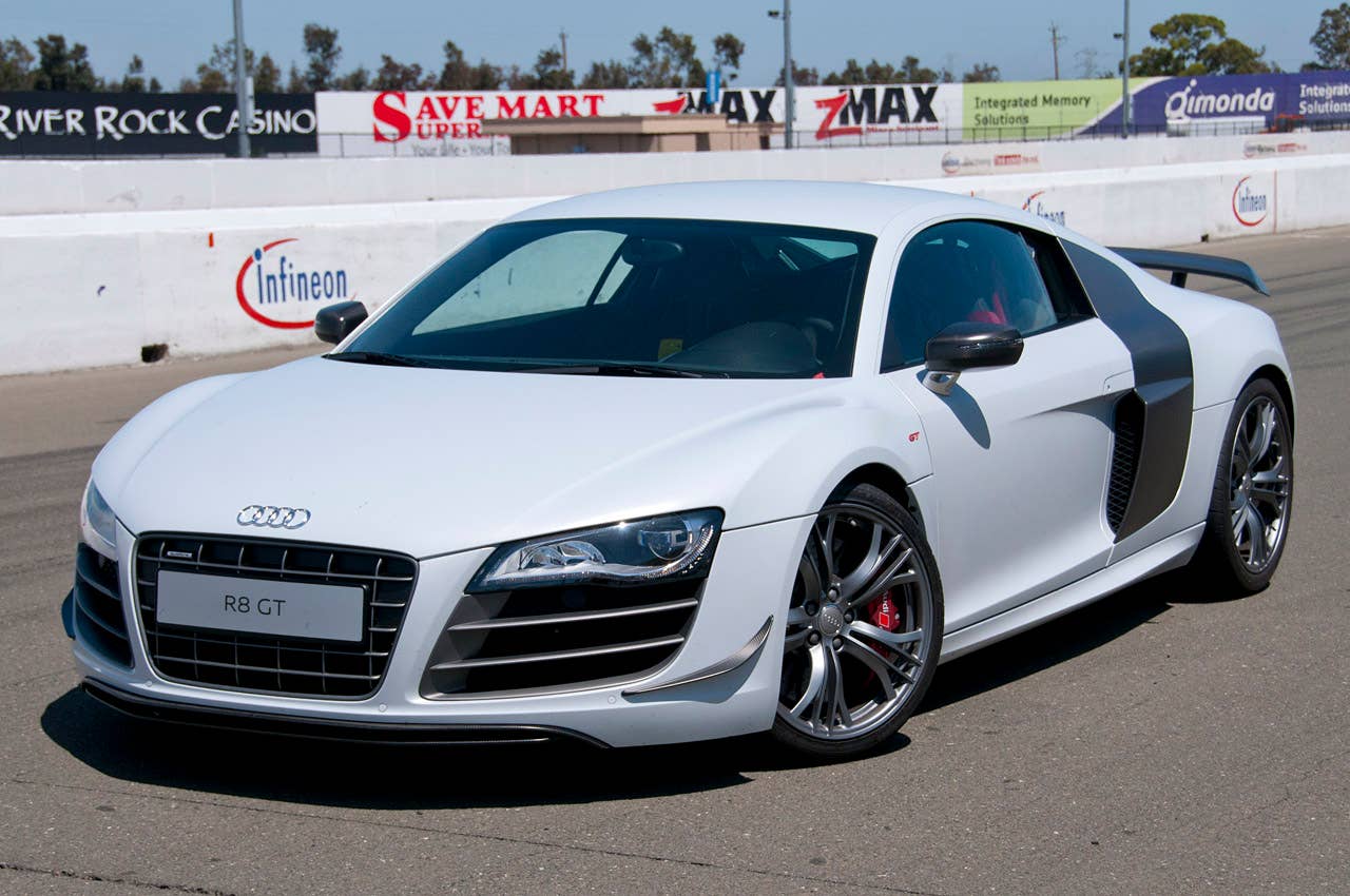 2012 Audi R8 GT front 3/4 view