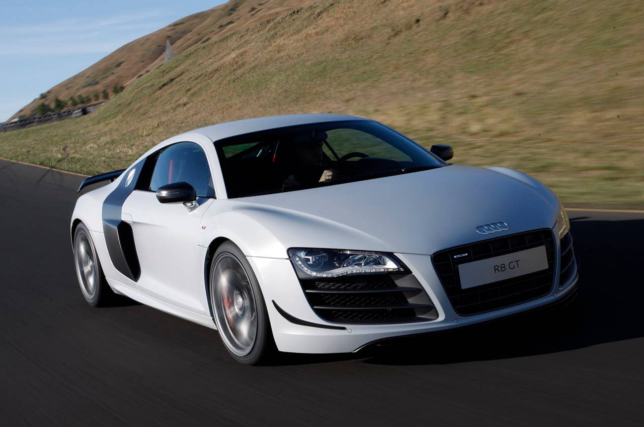 2012 Audi R8 GT driving