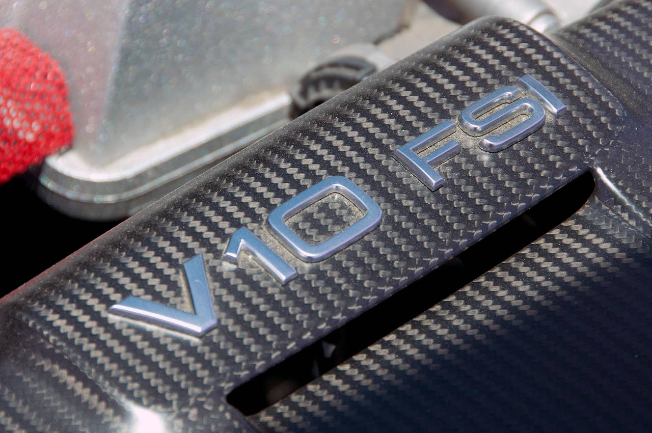 2012 Audi R8 GT engine detail