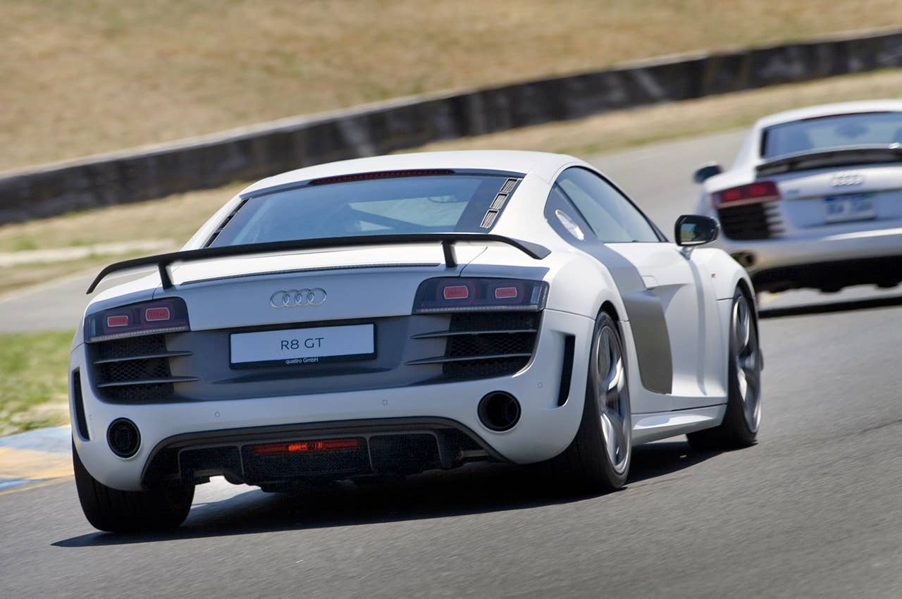 2012 Audi R8 GT driving