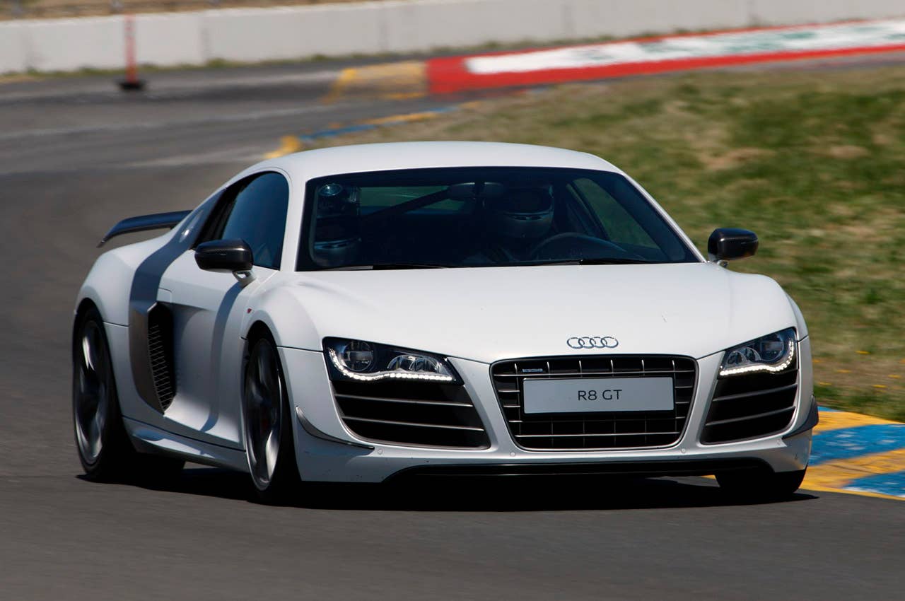 2012 Audi R8 GT driving
