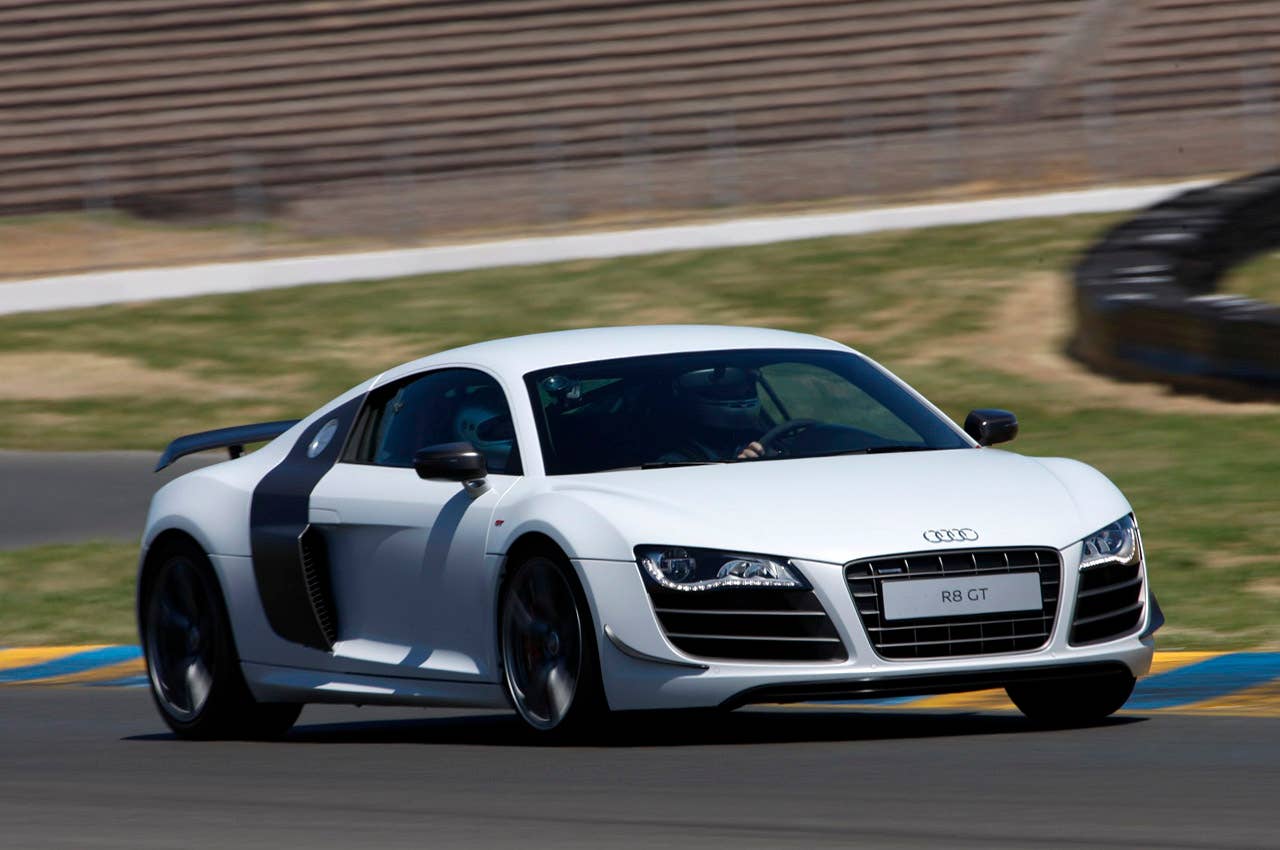 2012 Audi R8 GT driving