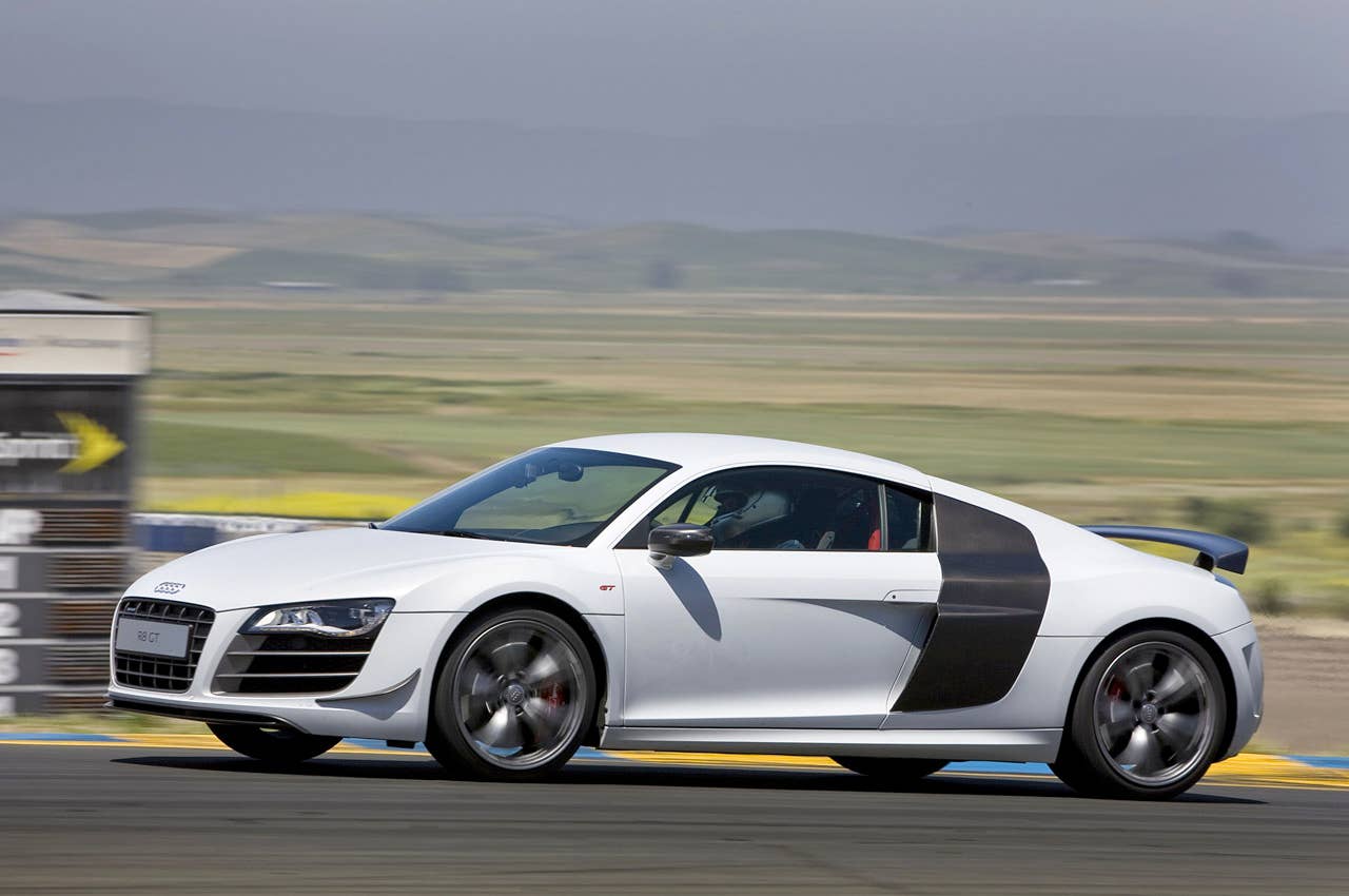 2012 Audi R8 GT driving