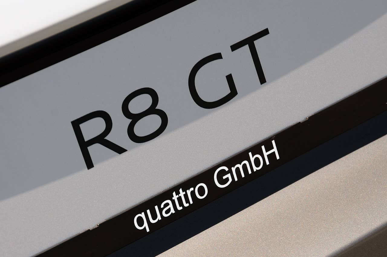 2012 Audi R8 GT badge