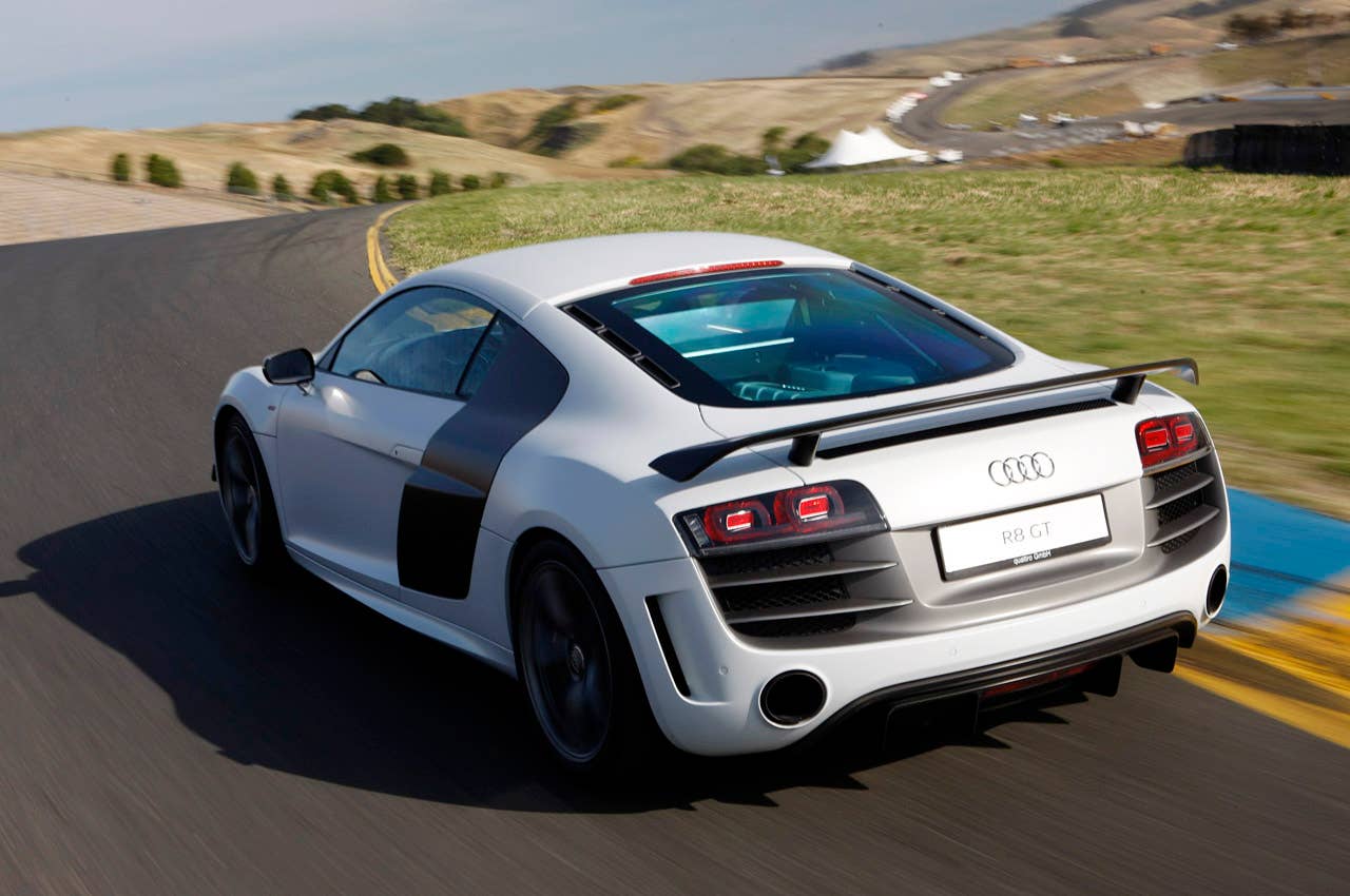 2012 Audi R8 GT driving