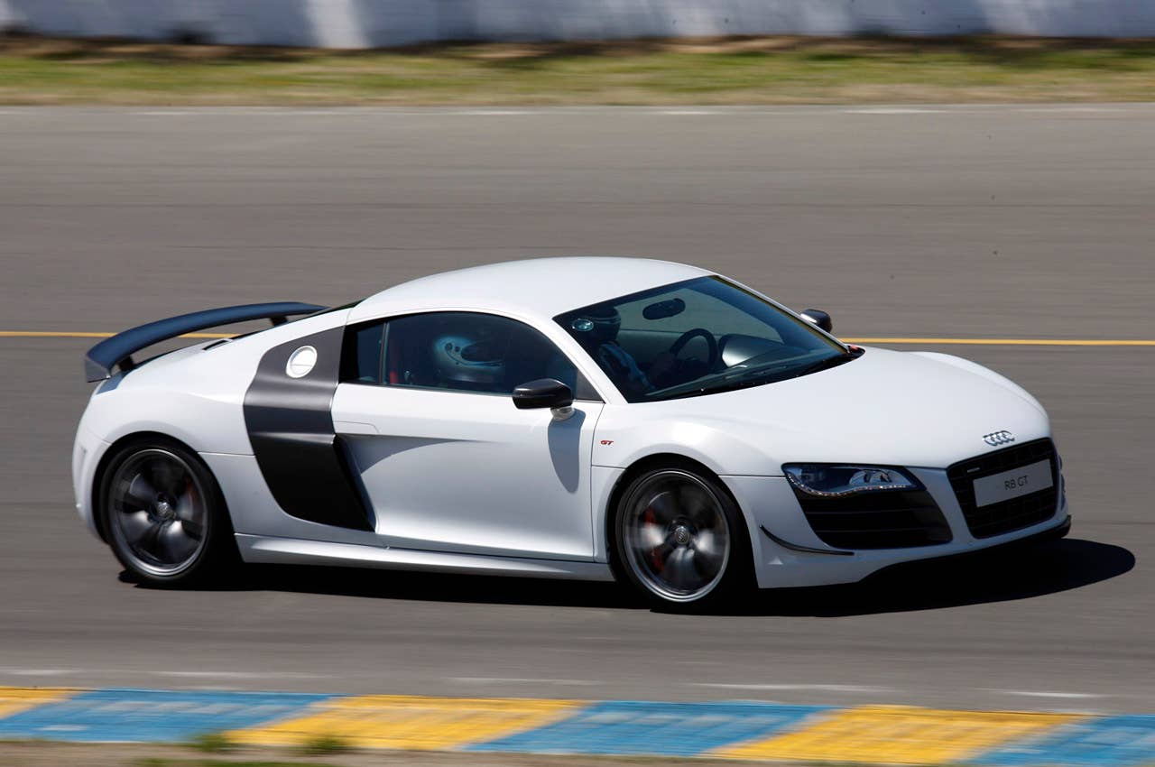 2012 Audi R8 GT driving