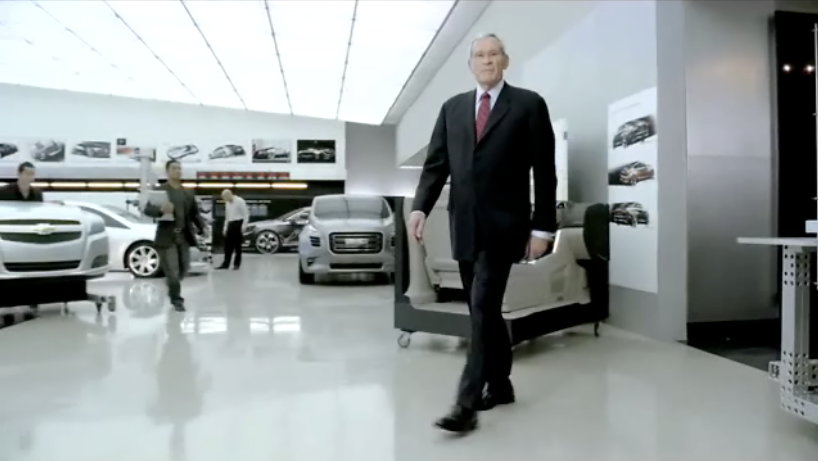 The GMC vehicle that we can see the front of in the center of this image is a small crossover concept similar in principle to a first-gen Scion xB. It's smaller than the current xB and Cube, but larger than than MINI Clubman. It could be seen as a competitor to the upcoming Mini crossover vehicle.