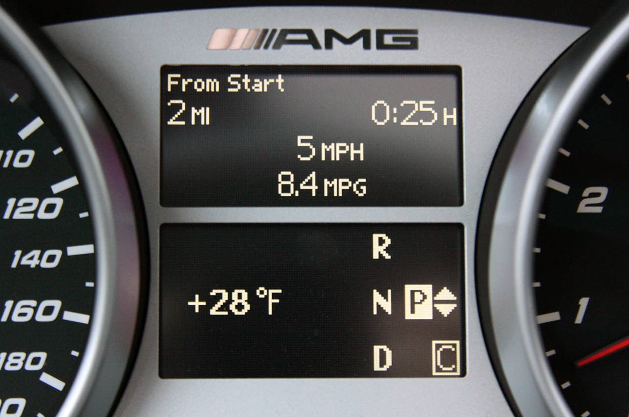 2011 Mercedes-Benz ML63 AMG gauges