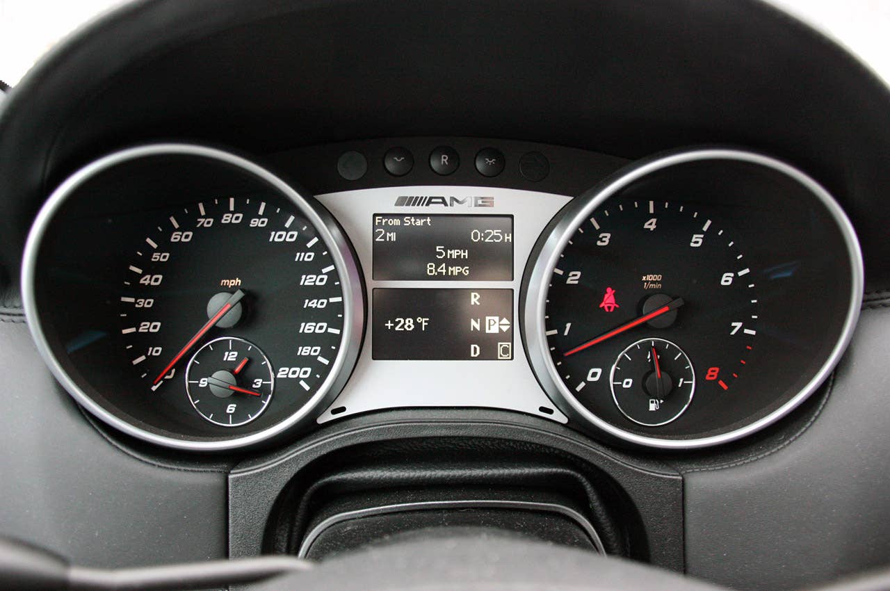 2011 Mercedes-Benz ML63 AMG gauges