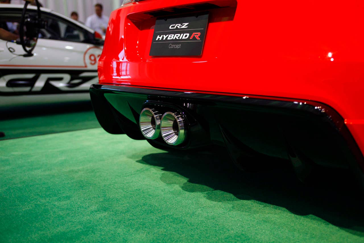 2011 Honda CR-Z Hybrid R Concept diffuser and exhaust