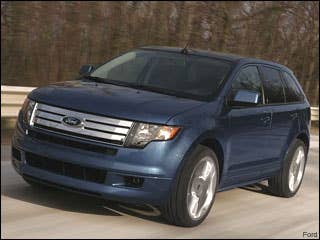 June 2009 Sales: 7,729Change vs. June 2008: -22.7%MSRP: $26,920 - $35,770The Ford Edge is a five-passenger crossover sport utility that answers the call for a roomy vehicle with utility and style. It isn't a truck. Nor is it a minivan. Yet it's more than a car. All Ford Edge models are powered by a 3.5-liter V6 engine producing 265 horsepower, and a six-speed automatic transmission. Research the Ford Edge Ford Edge OverviewFord Edge PicturesFree Ford Edge Price Quote