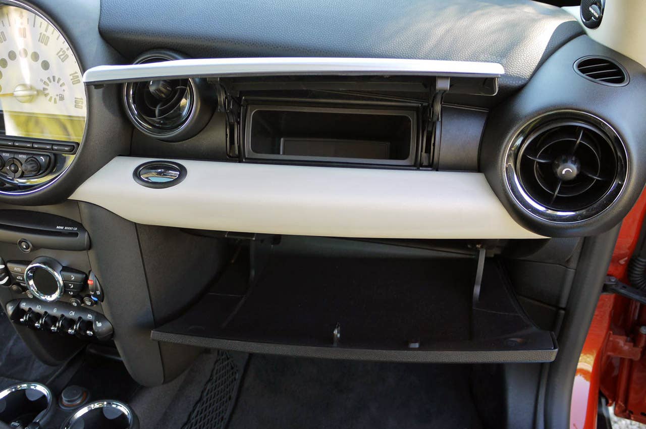 2011 Mini Cooper glove box