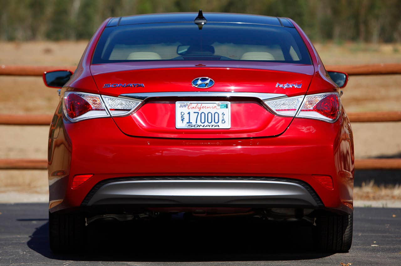 2011 Hyundai Sonata Hybrid rear view