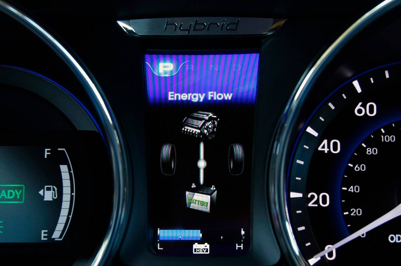2011 Hyundai Sonata Hybrid gauges