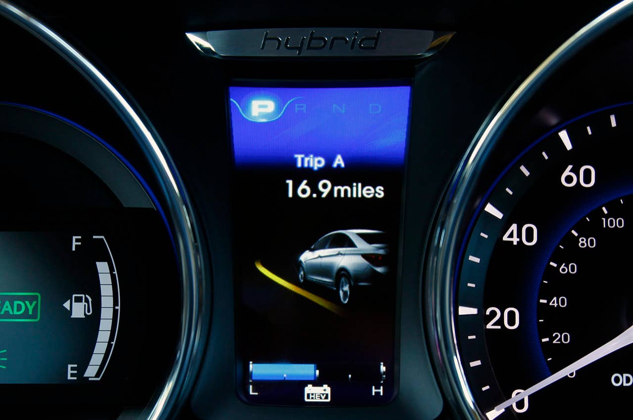 2011 Hyundai Sonata Hybrid gauges
