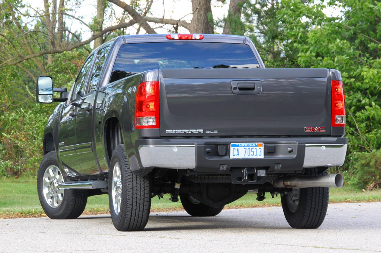 2011 GMC Sierra 3500HD SLE, rear 3/4 view