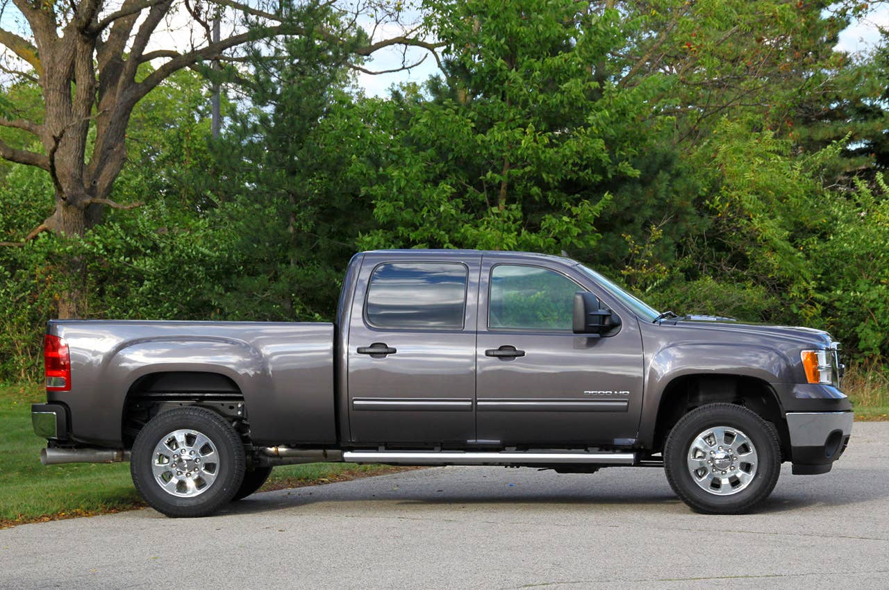 2011 GMC Sierra 3500HD SLE, side view