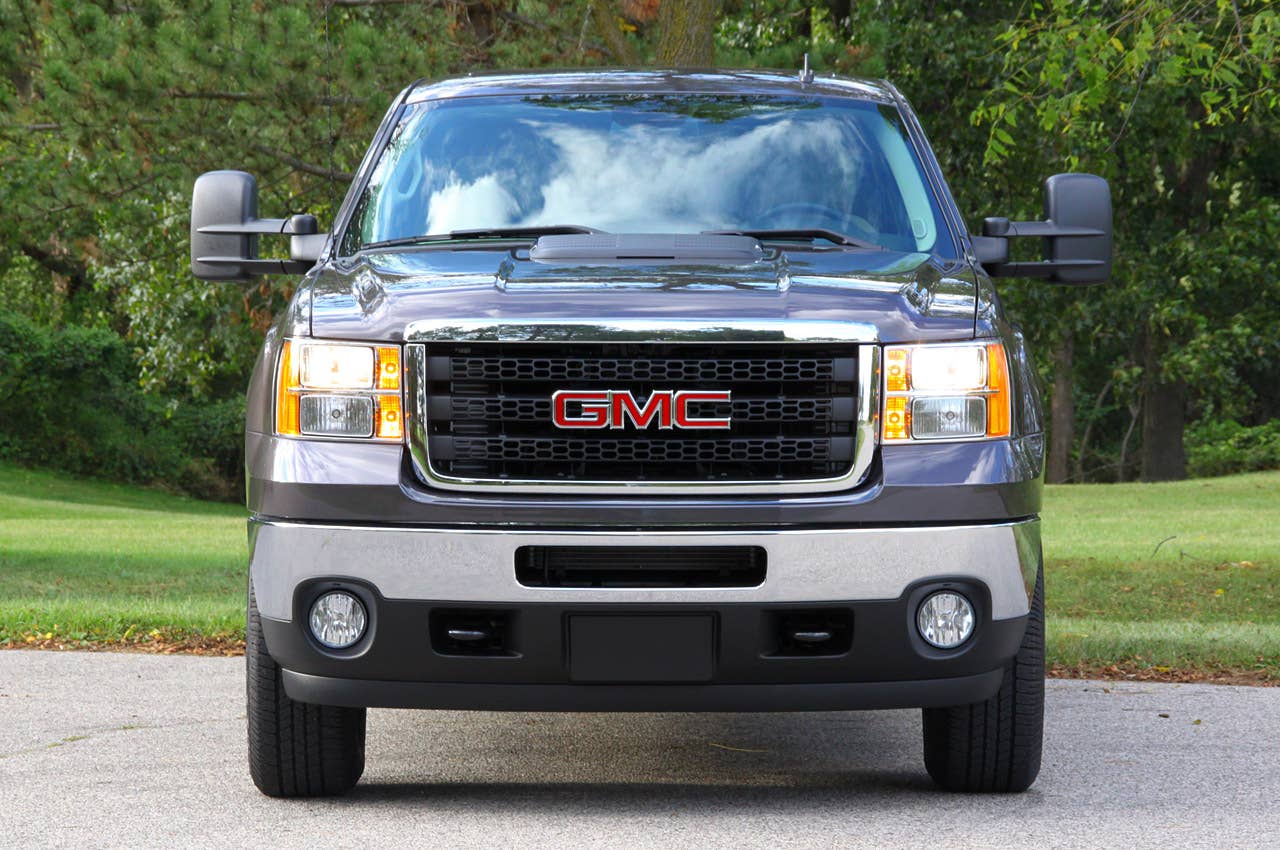 2011 GMC Sierra 3500HD SLE, front view