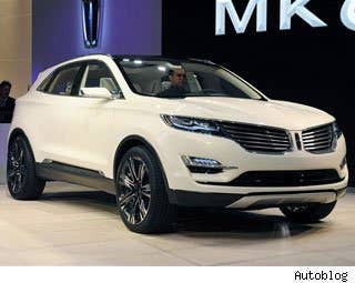 The Lincoln MKC was the sleeper hit of the Detroit auto show. Our partners over at Autoblog were blown away by the number of people who said they loved the SUV, a concept vehicle that strongly hints where Lincoln is heading with the compact crossover. Although we don't know many details about the vehicle, like when it will go on sale (maybe as soon as later this year), how much it'll cost or even what kind of engine would be under the hood, people like the design. With a grill that kind of looks like a face wearing cat-eye sunglasses, the front end is somewhat polarizing. Some people say they hate the look, and many critics went into the car show thinking the front grill was going to turn them off. But it works here, with just enough shiny bling to balance out the split-wing grill. About the size of theFord Escape, the MKC looks like its skinnier, prettier sister. And given how desperately Lincoln needs a popular vehicle to help improve its image, we're hoping the production MKC will look a lot like its concept. (Although the concept is notably missing door handles.) - Sharon Carty Read More Lincoln MKC Concept Info Lincoln MKC Concept Photos