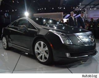 Can an extended range electric car be dreamy? Sure. When Chevy introduced theVolt, and we experienced all that get-up-and-go and torque, one thought we had was that maybe it should have been a Cadillac instead of a Chevy.  Now, Cadillac is readying the ELR, a leather-lined legitimate Cadillac coupe powered by the excellent electric power-train of the Volt.  The new Cadillac makes good use of the basic running gear from the Chevrolet Volt, including the 1.4-liter range-extending gas engine, a 15.6-kWh lithium-ion battery pack, an electric drive motor that offers 295 pound-feet of torque, and a total system output of 207 horsepower. All-electric range is down by just one mile versus its Chevrolet forebearer, for a total of 35, and Cadillac speculates that the total range with the gasoline generator figured in will top 300 miles.  For the uninformed, the ELR, like the Volt, gets its initial 30-35 miles of power from a battery charge. When that run downs, a gas powered motor kicks in to continue to power the battery, though not actually recharging it. Performance is crazy good. One need not worry about ever running our of juice as long as a gas station is near by. But the real benefit comes from getting at least 35 miles a day off a charge -- 70 if you can recharge at the office.  Read More Cadillac ELR Info Cadillac ELR Photos