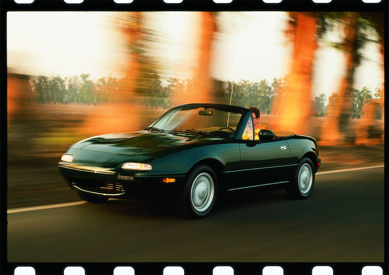 Tim Suddard says: Here's the car that helped re-ignite America's love affair with the classic sports car. The original Miata wasn't the fastest thing out there, but it had the right balance and poise to make it a great driver. Plus the top goes down. Mazda has made a ton of them, but it's now getting harder to find a clean original model. Autoblog says: Like the Corvette, every Miata made is a collectors item. Plus there's no lame late 70s, early 80s models to foul our theory.