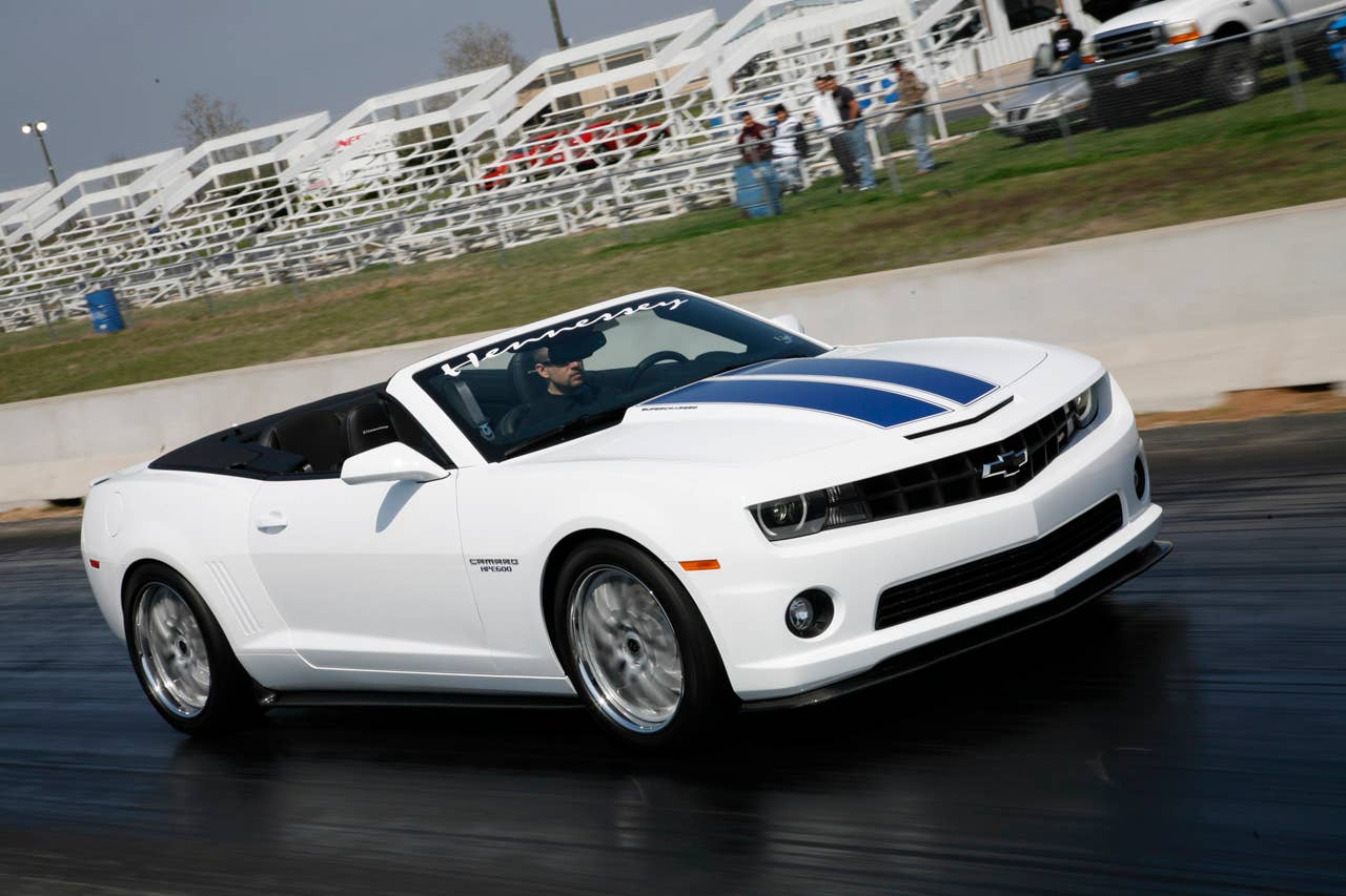 Hennessey HPE600 Chevrolet Camaro Convertible front 3/4