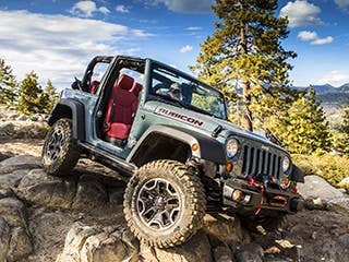 All-wheel drive may not get you far enough away from civilization to eke out a few weeks of post-apocalyptic living. To get away from burning cities, mass panic and extreme weather, you're going to need four-wheel drive. The four-wheel drive system on the Jeep Wrangler is tough to beat. Not only is the Wrangler one of the oldest and most-trusted off-road models built today, but it also has some performance features to keep you moving when the road ends (or starts to collapse under you). The Wrangler Rubicon can ford 30 inches of water (more if you add a snorkel), has sway bar disconnect for better front wheel articulation and a removable air dam for better approach angles. With some added tech, your sway bars will be the only thing that's disconnected. The Wrangler's optional Garmin navigation system can keep you informed with weather and traffic updates  all the better to avoid mobs of screaming people who weren't prepared.