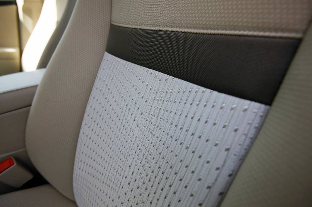 2012 Toyota Camry Hybrid front seat detail