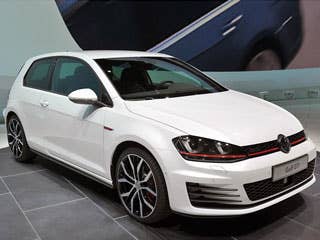 Thenew Volkswagen Golf is already on sale in Europe (it won't make it to U.S. shores until later this year), so they're already unveiling new versions of the car.  The GTI version will come with two different power grades for the model, relying on the 2.0-liter turbocharged I4 engine. The base GTI comes with 220 horsepower and 258 pound-feet of torque, and the optional performance pack increases horsepower to 230.