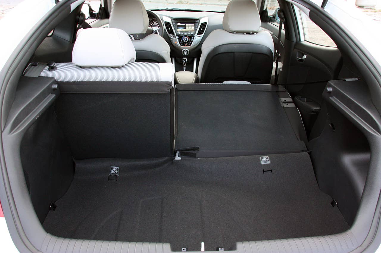 2012 Hyundai Veloster rear cargo area