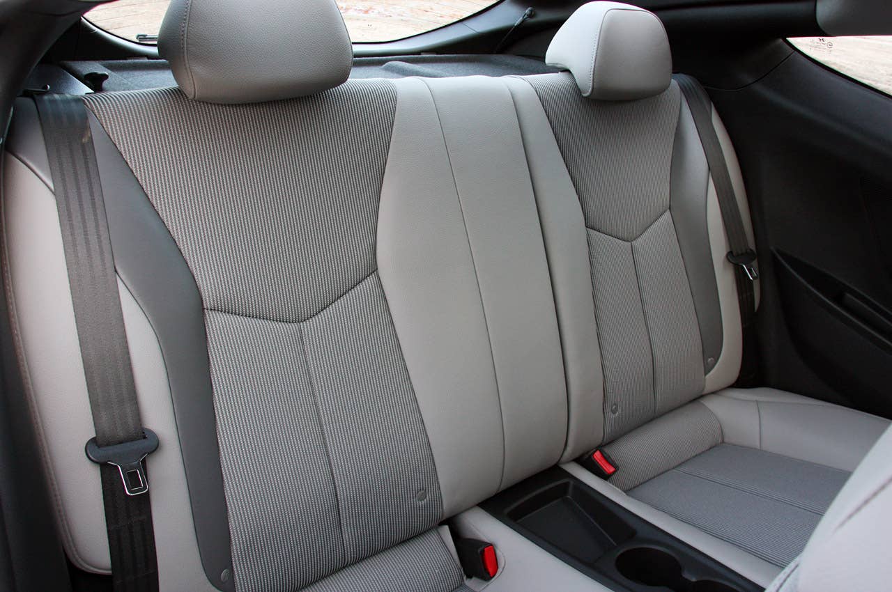 2012 Hyundai Veloster rear seats