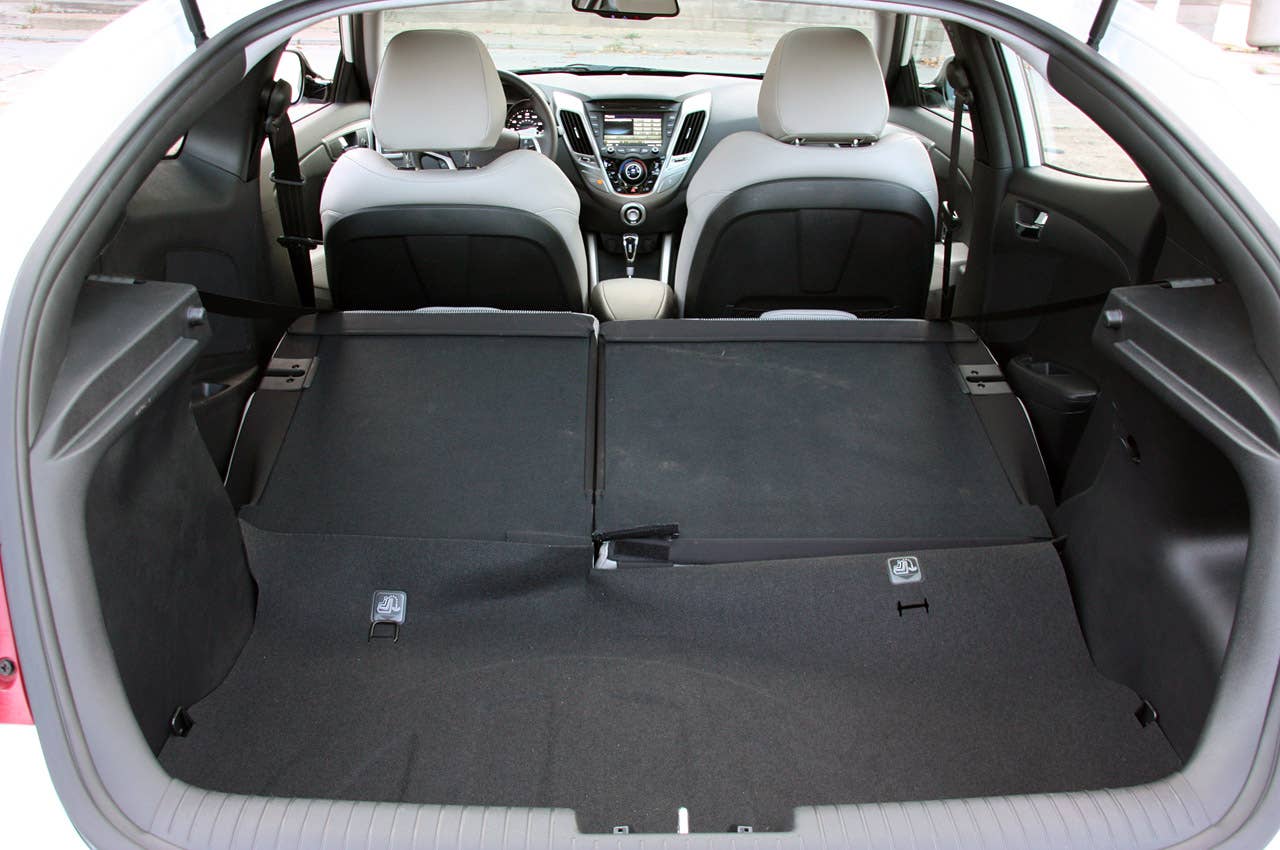 2012 Hyundai Veloster rear cargo area