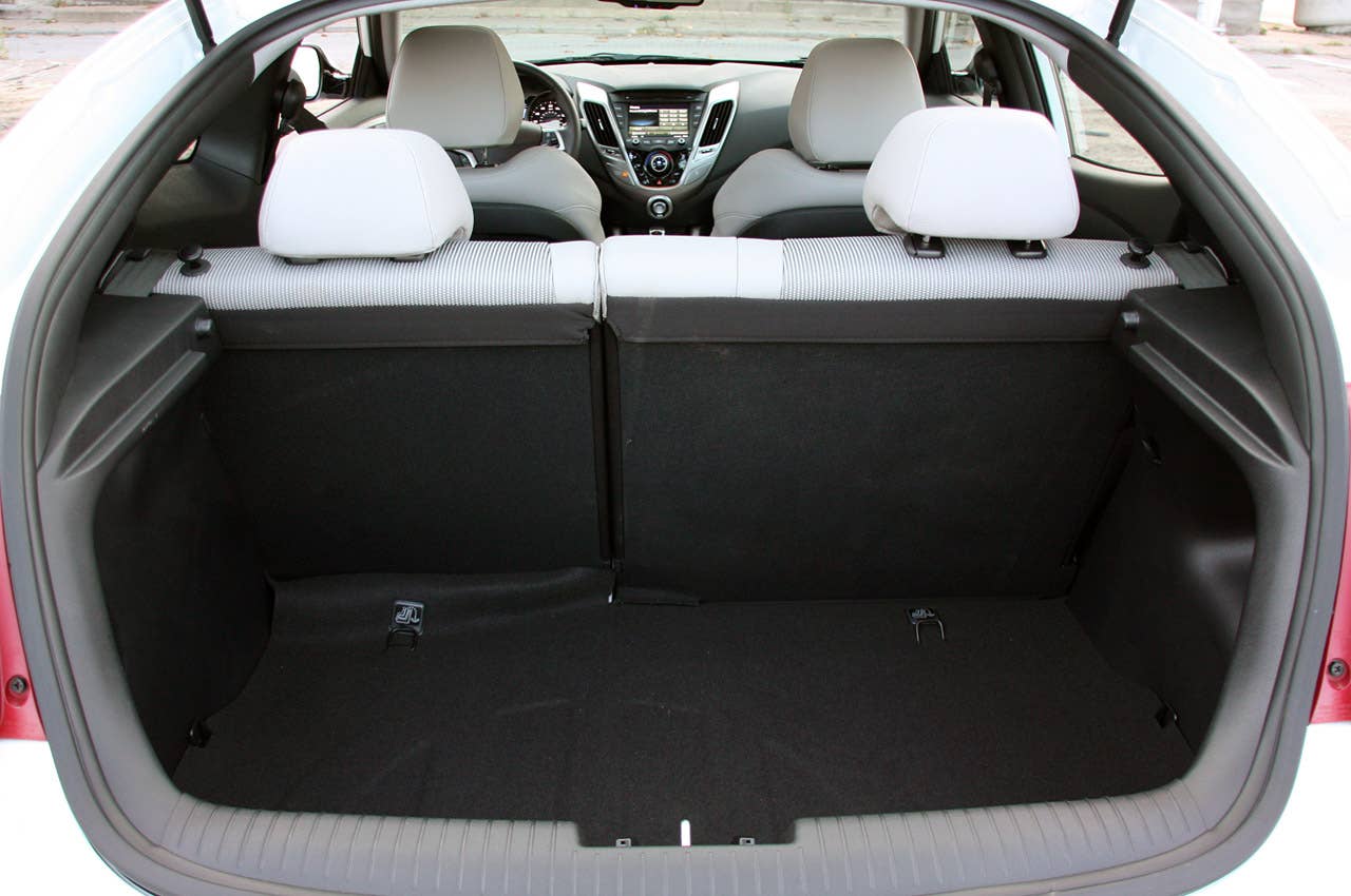 2012 Hyundai Veloster rear cargo area