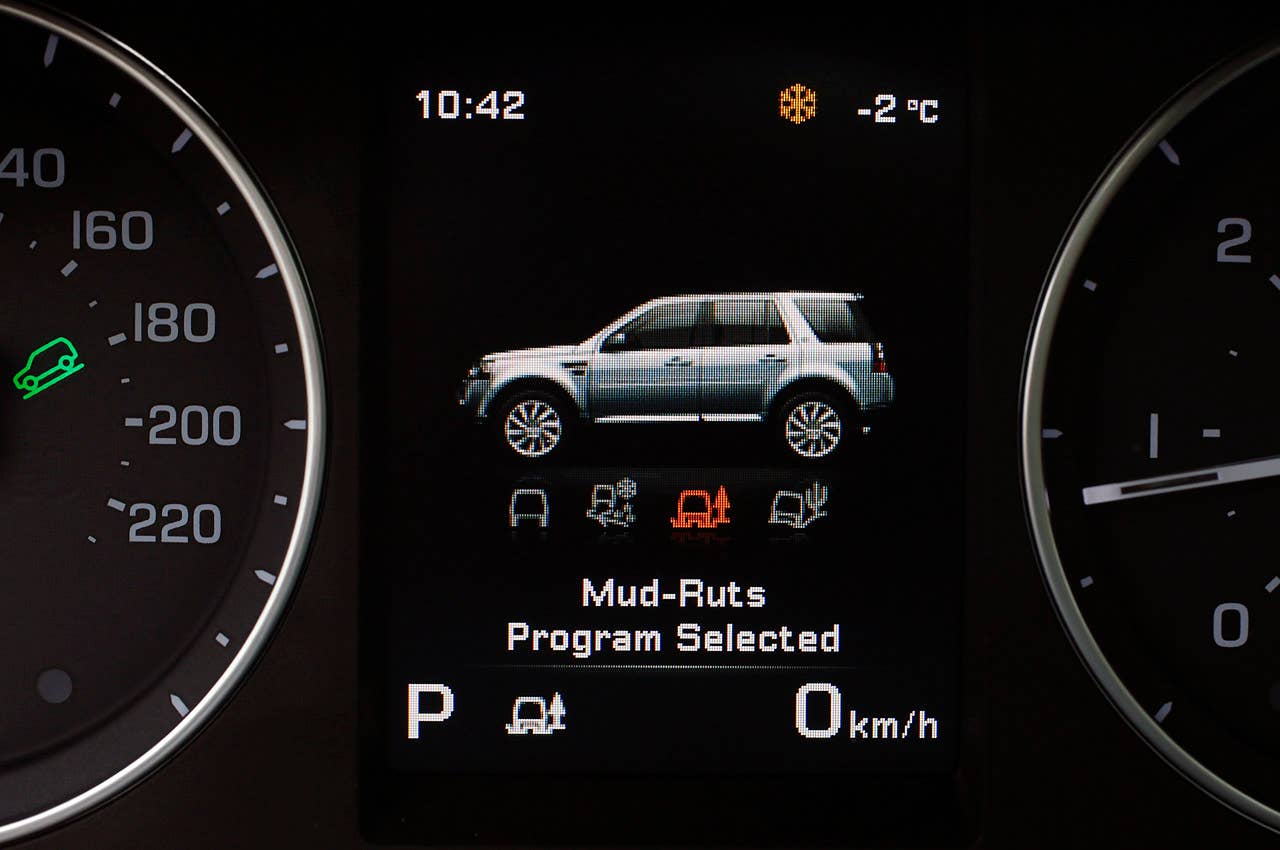 2013 Land Rover LR2 drive mode display