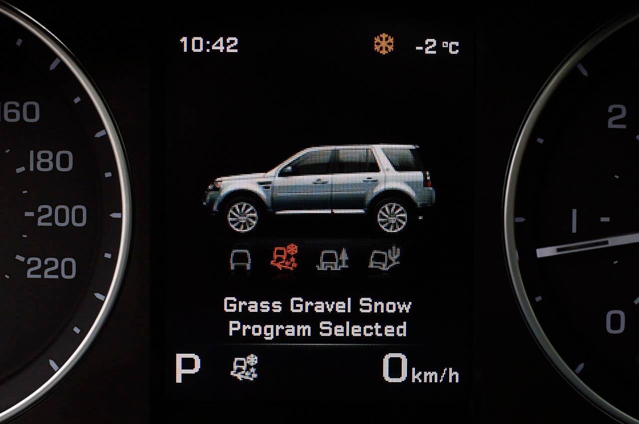 2013 Land Rover LR2 drive mode display