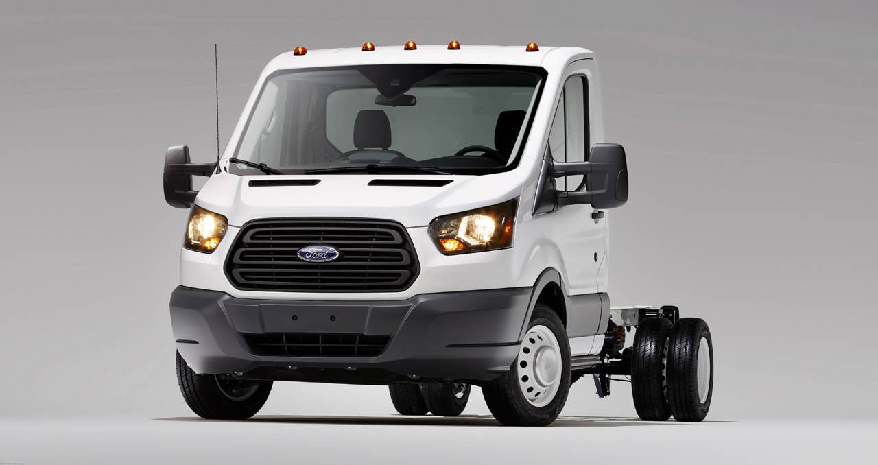 Ford Transit: Chassis cab and cutaway models enable commercial customers to adapt Transit to a wide variety of upfitted bodies for optimization to their specific needs. (03/04/2013)