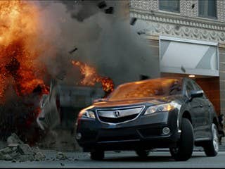 The 2012 edition ofThe Avengers, based on the Marvel Comics series, was much better than the 1998 remake of the British TV series of the same name. The film, starring Robert Downey Jr., Mark Ruffalo, Scarlett Johansson, grossed more than $1 billion last year.  The film featured the Acura NSX Spyder concept car that is not yet even for sale to the public. Downey Jr. got to pilot the convertible version of the rod. You may remember that the original NSX took a brief but memorable star-turn in Quentin Tarantino'sPulp Fiction. The car was owned and driven by "The Wolf," played by Harvey Keitel who comes to the rescue of Samuel L. Jackson and John Travolta. "It's 30 minutes away," says The Wolf when getting the call for help. "I'll be there in 10."