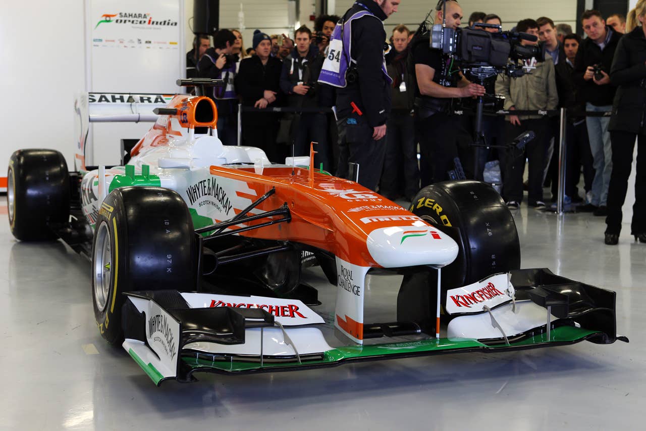 The new Sahara Force India F1 VJM06. Sahara Force India F1 VJM06 Launch, Friday 1st February 2013. Silverstone, England.