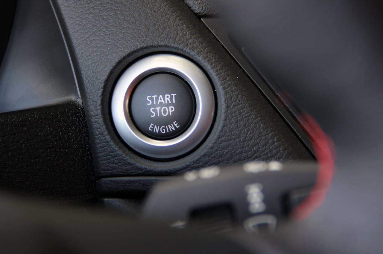 2013 BMW X1 start button