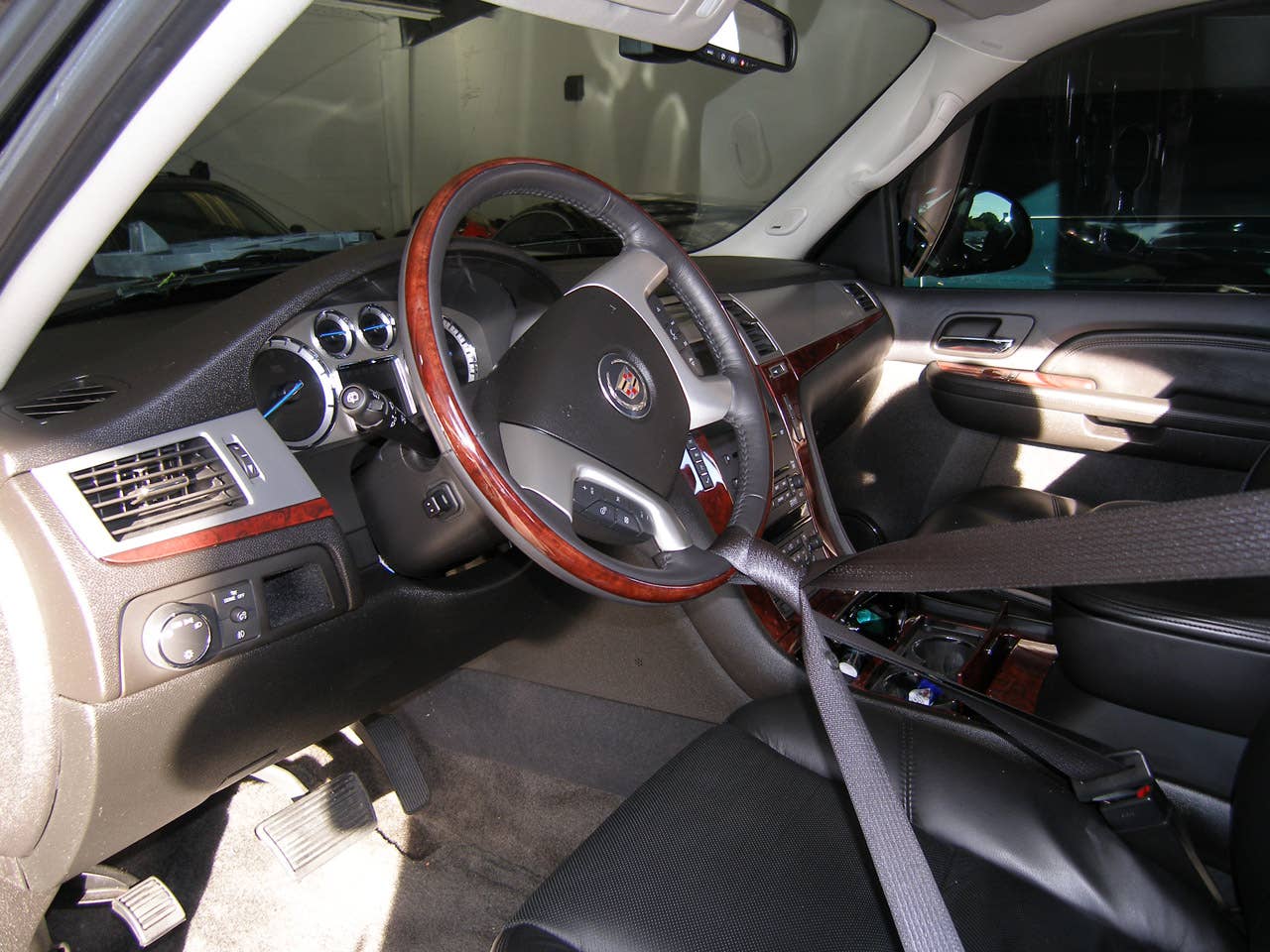 ORLANDO, FL - DECEMBER 02:  In this handout photo provided by The Florida Highway Patrol, the interior of the vehicle driven by Tiger Woods during his accident is seen on December 2, 2009 in Orlando, Florida. Woods crashed the SUV into the fire hydrant and tree next to his Florida home in the early hours of November 27.  FHP charged Woods with careless driving which carries a $164 fine and four points on his driving record. Woods released a statement on his website saying, 'I have let my family down and I regret those transgressions with all of my heart.'.  (Photo by Florida Highway Patrol via Getty Images)