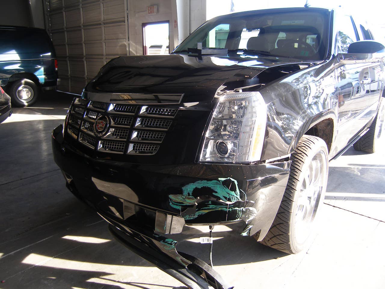 ORLANDO, FL - DECEMBER 02:  In this handout photo provided by The Florida Highway Patrol, the vehicle driven by Tiger Woods during his accident is seen on December 2, 2009 in Orlando, Florida. Woods crashed the SUV into the fire hydrant and tree next to his Florida home in the early hours of November 27.  FHP charged Woods with careless driving which carries a $164 fine and four points on his driving record. Woods released a statement on his website saying, 'I have let my family down and I regret those transgressions with all of my heart.'.  (Photo by Florida Highway Patrol via Getty Images)